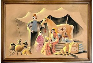 Parviz Kalantari (1931-2016) Oil on Canvas, 1989