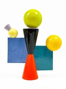Lot 1063 Peter Shire (b. 1947) Ceramic Abstract Sculpture, Bauhaus Inspired sold at Hughes online art auction