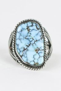 navajo blue turquoise ring