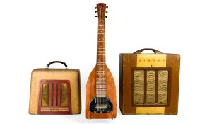 musical instruments for auction at an estate sale