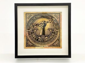 shepard fairey hand painted multiple