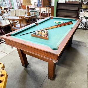 vintage pool table